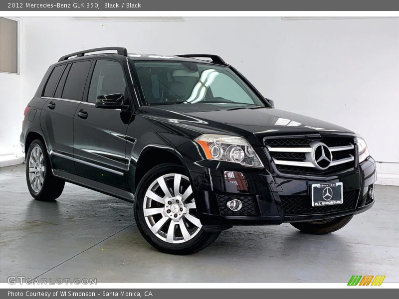 Black / Black 2012 Mercedes-Benz GLK 350