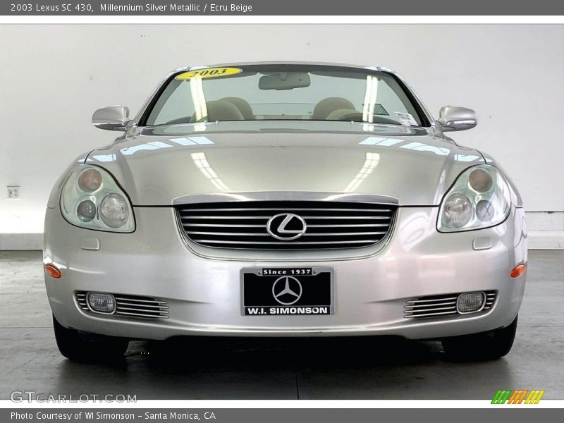 Millennium Silver Metallic / Ecru Beige 2003 Lexus SC 430