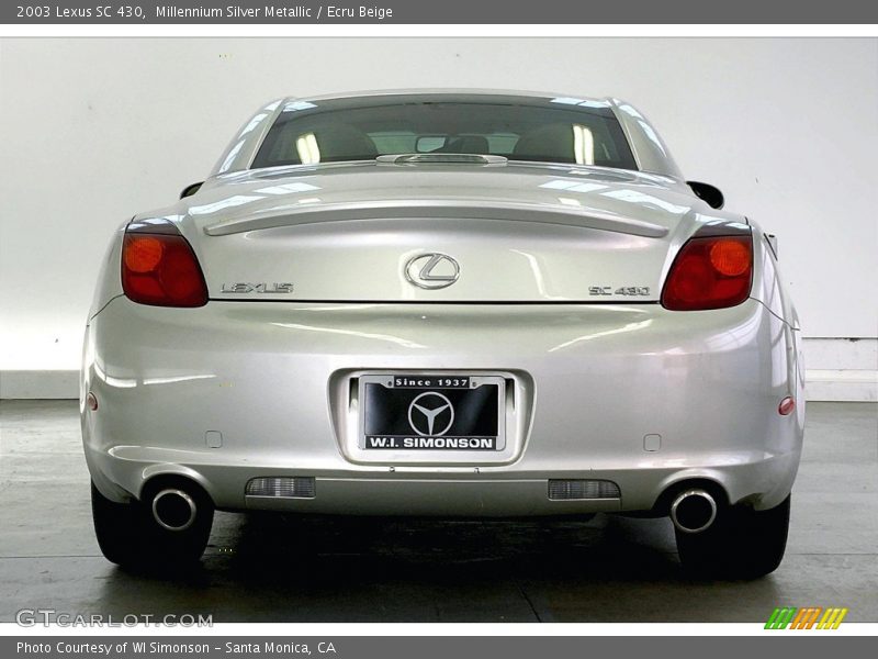 Millennium Silver Metallic / Ecru Beige 2003 Lexus SC 430