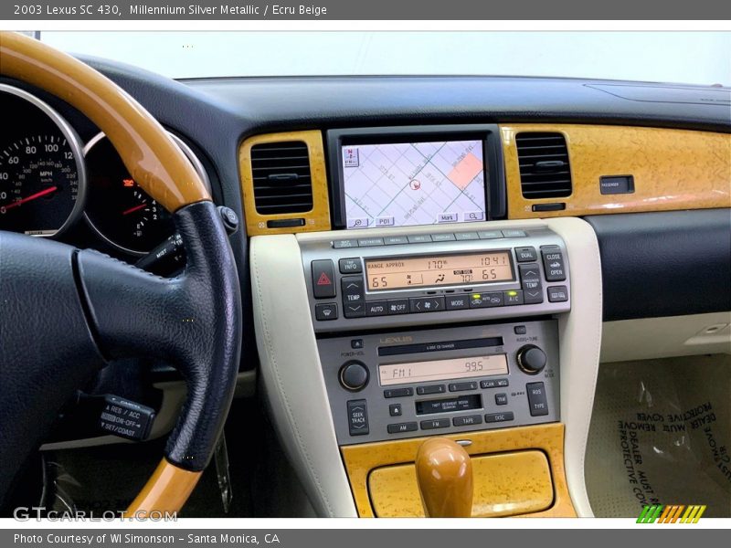 Millennium Silver Metallic / Ecru Beige 2003 Lexus SC 430