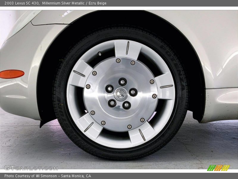 Millennium Silver Metallic / Ecru Beige 2003 Lexus SC 430