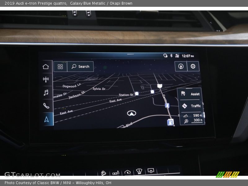 Navigation of 2019 e-tron Prestige quattro
