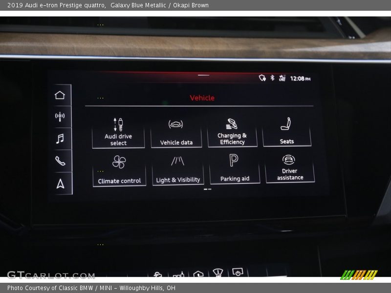 Galaxy Blue Metallic / Okapi Brown 2019 Audi e-tron Prestige quattro