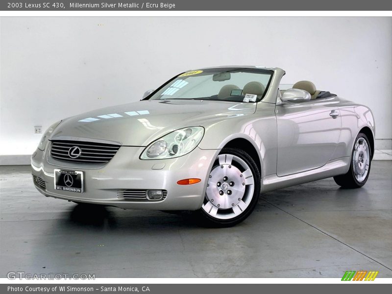 Millennium Silver Metallic / Ecru Beige 2003 Lexus SC 430