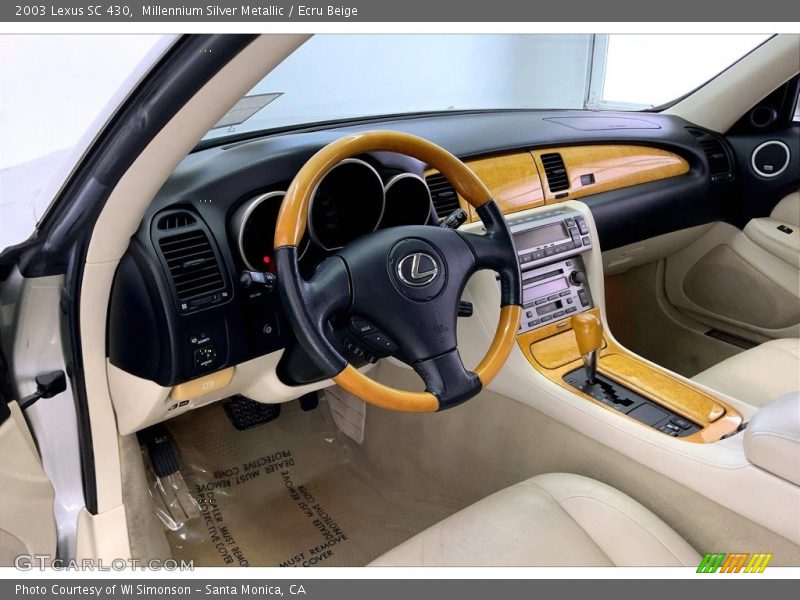 Millennium Silver Metallic / Ecru Beige 2003 Lexus SC 430