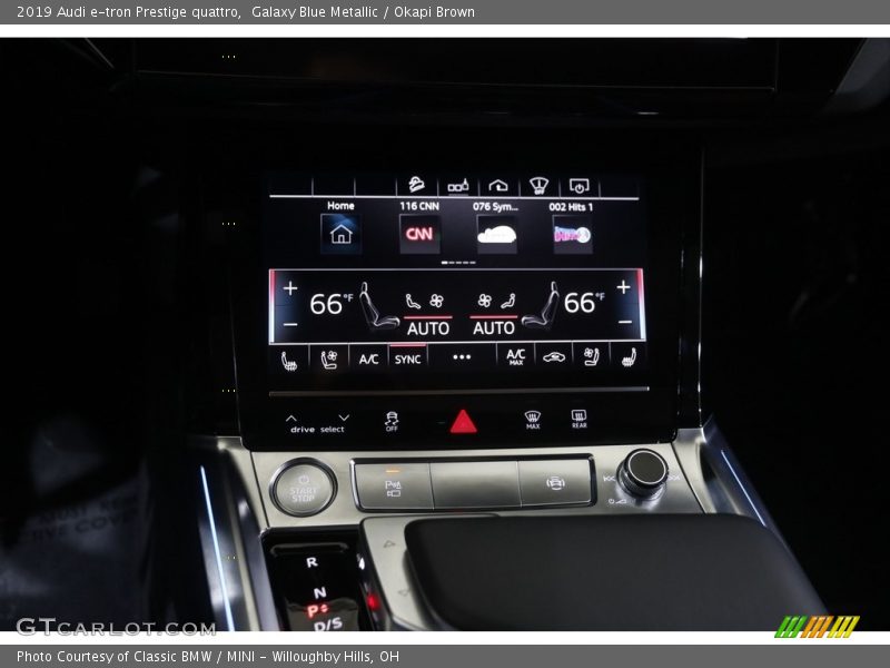 Galaxy Blue Metallic / Okapi Brown 2019 Audi e-tron Prestige quattro