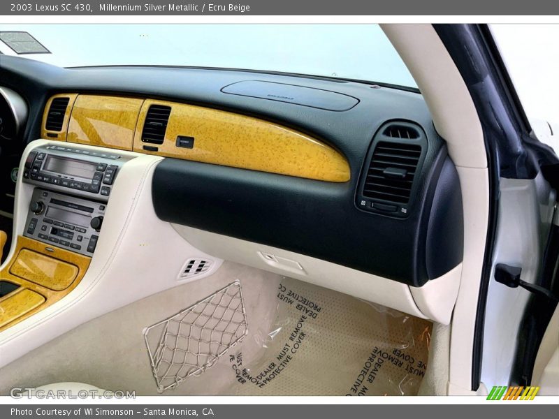 Millennium Silver Metallic / Ecru Beige 2003 Lexus SC 430