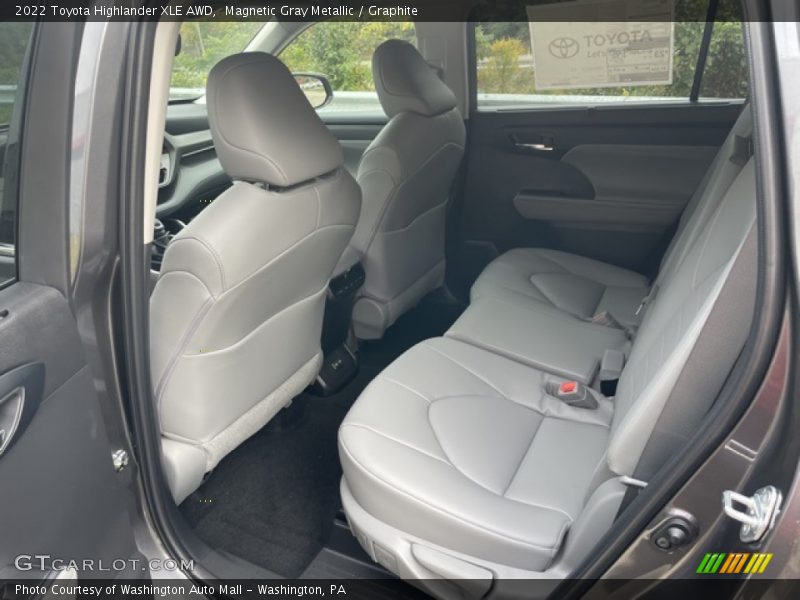 Rear Seat of 2022 Highlander XLE AWD