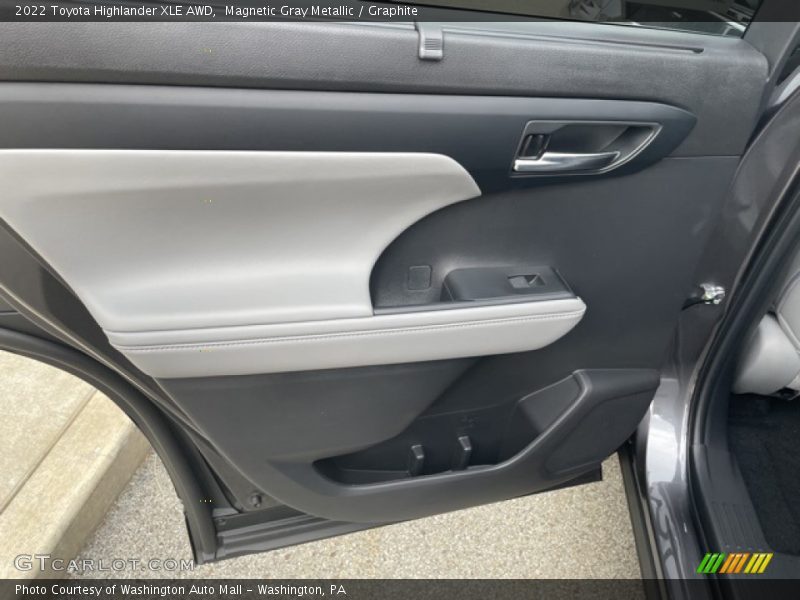 Door Panel of 2022 Highlander XLE AWD