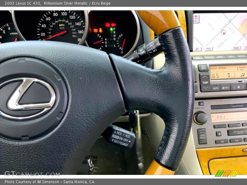 Millennium Silver Metallic / Ecru Beige 2003 Lexus SC 430