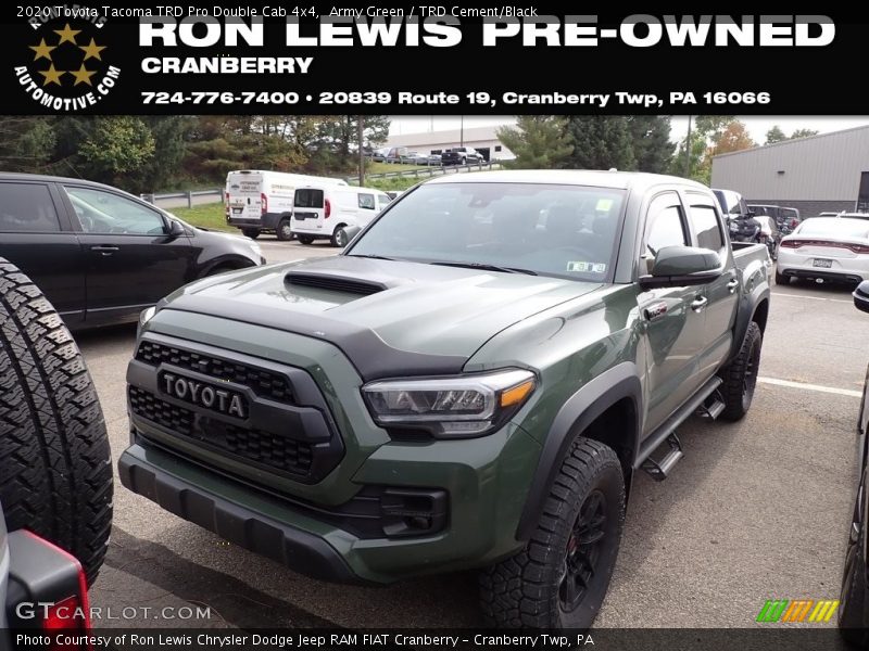 Army Green / TRD Cement/Black 2020 Toyota Tacoma TRD Pro Double Cab 4x4