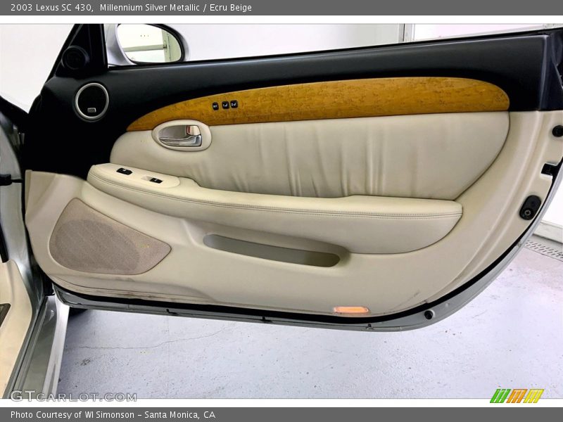 Millennium Silver Metallic / Ecru Beige 2003 Lexus SC 430