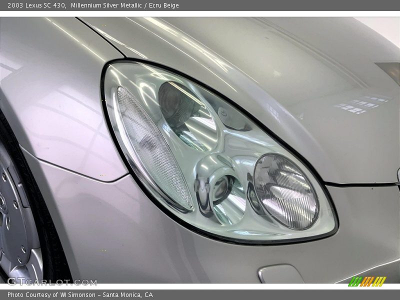 Millennium Silver Metallic / Ecru Beige 2003 Lexus SC 430