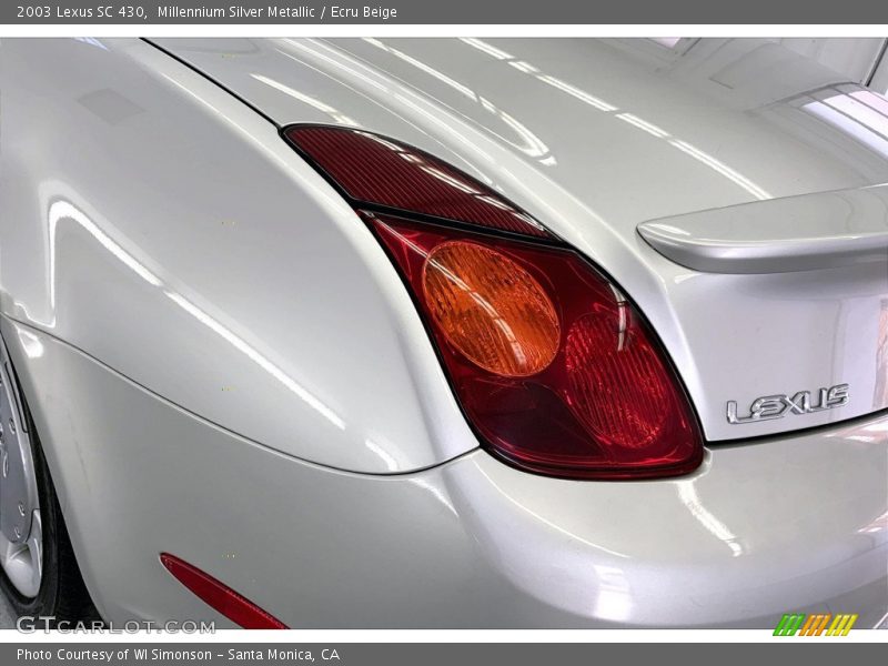 Millennium Silver Metallic / Ecru Beige 2003 Lexus SC 430