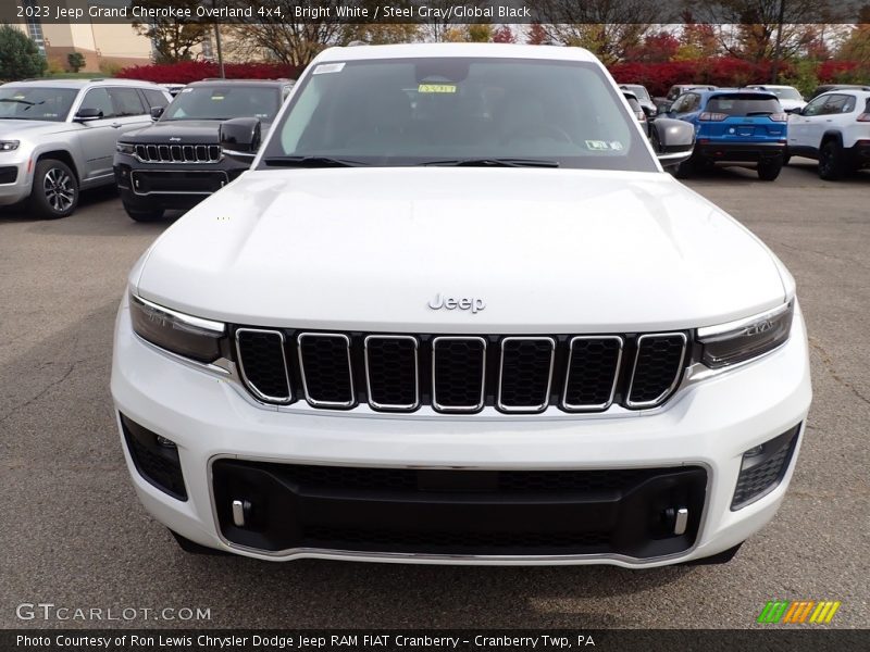 Bright White / Steel Gray/Global Black 2023 Jeep Grand Cherokee Overland 4x4