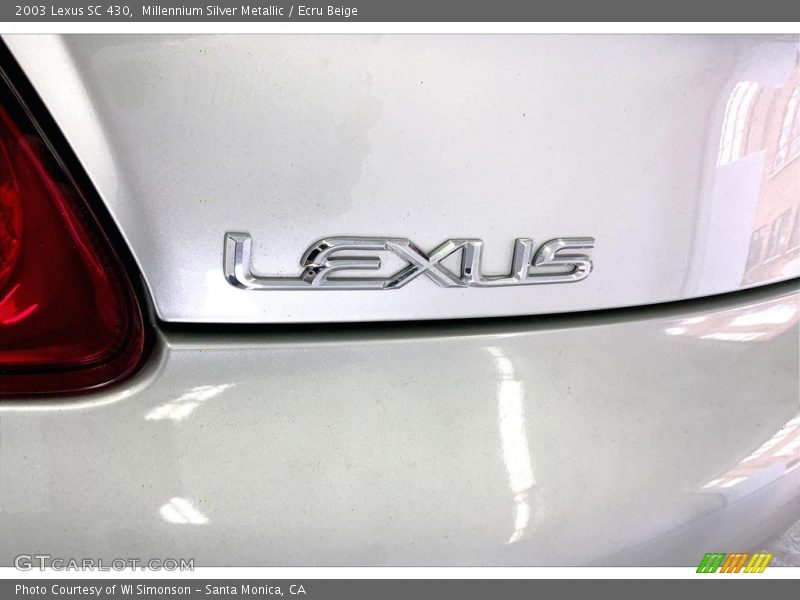 Millennium Silver Metallic / Ecru Beige 2003 Lexus SC 430