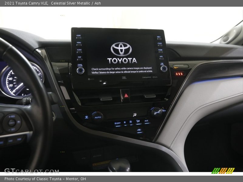 Controls of 2021 Camry XLE