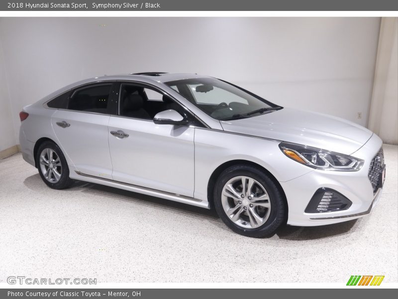 Symphony Silver / Black 2018 Hyundai Sonata Sport