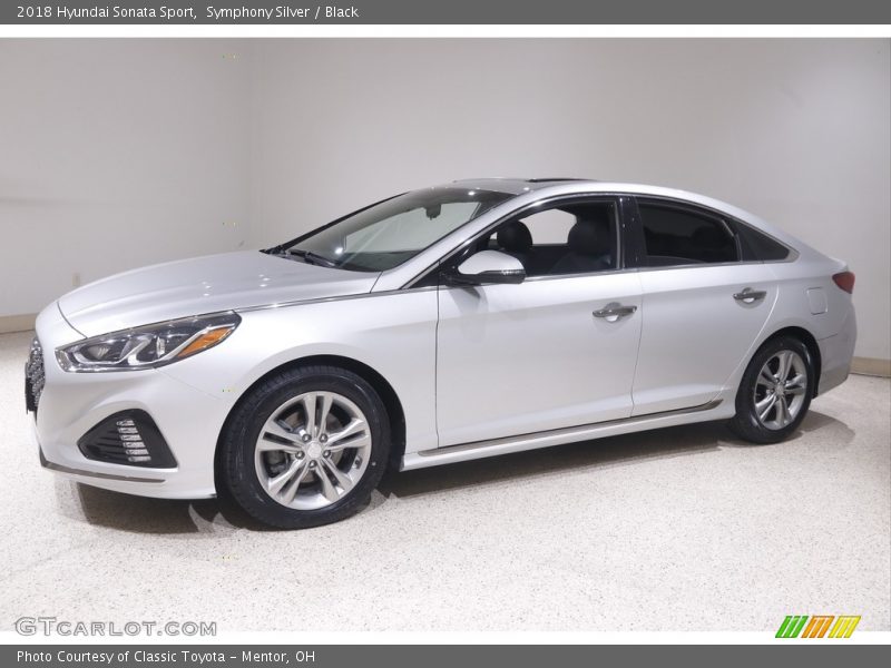 Symphony Silver / Black 2018 Hyundai Sonata Sport