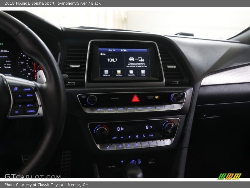 Symphony Silver / Black 2018 Hyundai Sonata Sport