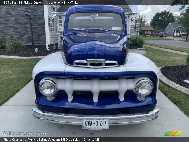 Blue/White / Blue/White 1951 Ford F1 Pickup Custom