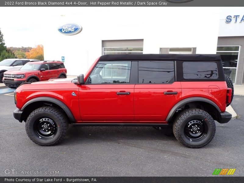  2022 Bronco Black Diamond 4x4 4-Door Hot Pepper Red Metallic