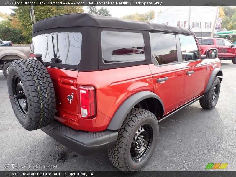 Hot Pepper Red Metallic / Dark Space Gray 2022 Ford Bronco Black Diamond 4x4 4-Door