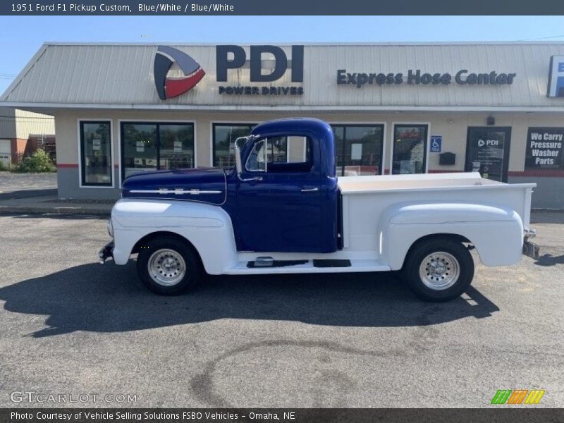 Blue/White / Blue/White 1951 Ford F1 Pickup Custom