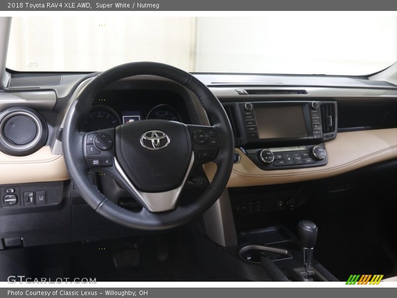 Super White / Nutmeg 2018 Toyota RAV4 XLE AWD