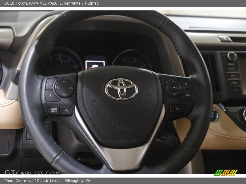 Super White / Nutmeg 2018 Toyota RAV4 XLE AWD
