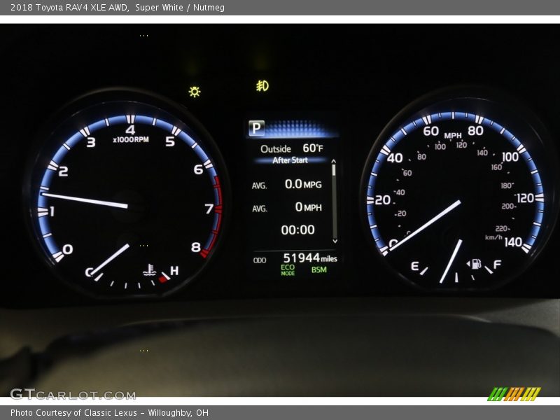 Super White / Nutmeg 2018 Toyota RAV4 XLE AWD