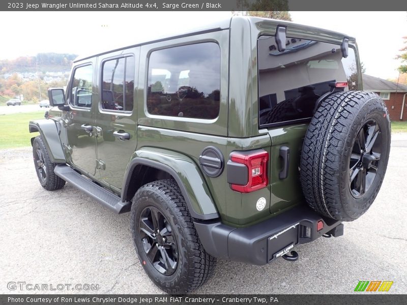 Sarge Green / Black 2023 Jeep Wrangler Unlimited Sahara Altitude 4x4