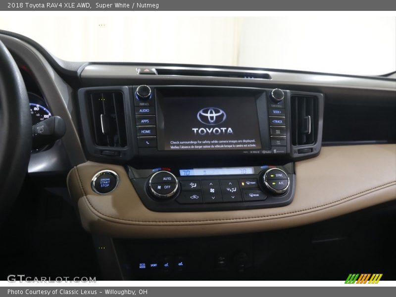 Super White / Nutmeg 2018 Toyota RAV4 XLE AWD