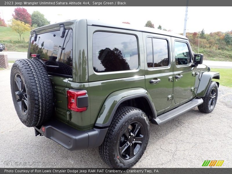 Sarge Green / Black 2023 Jeep Wrangler Unlimited Sahara Altitude 4x4