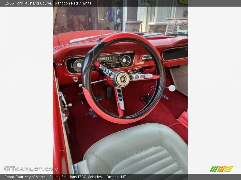 Rangoon Red / White 1965 Ford Mustang Coupe