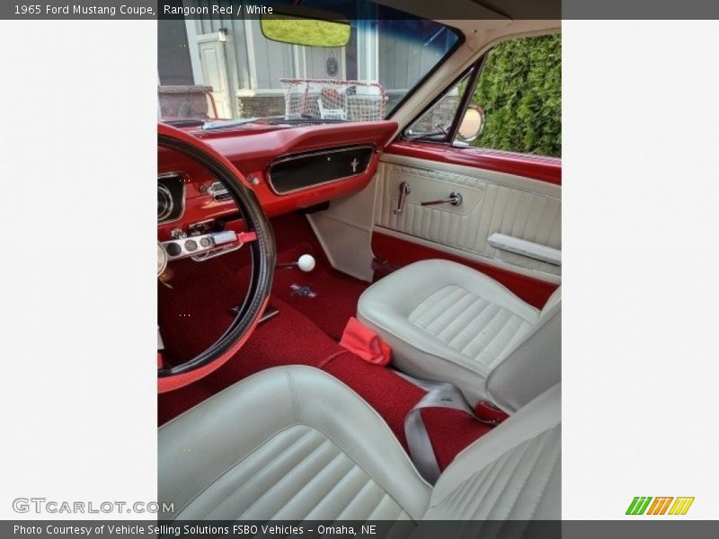Rangoon Red / White 1965 Ford Mustang Coupe