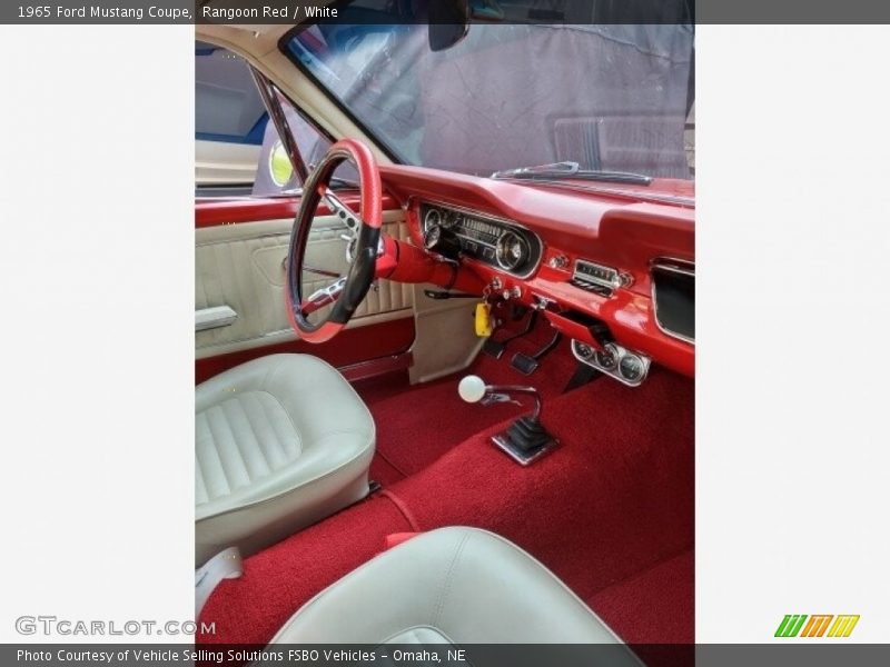 Rangoon Red / White 1965 Ford Mustang Coupe
