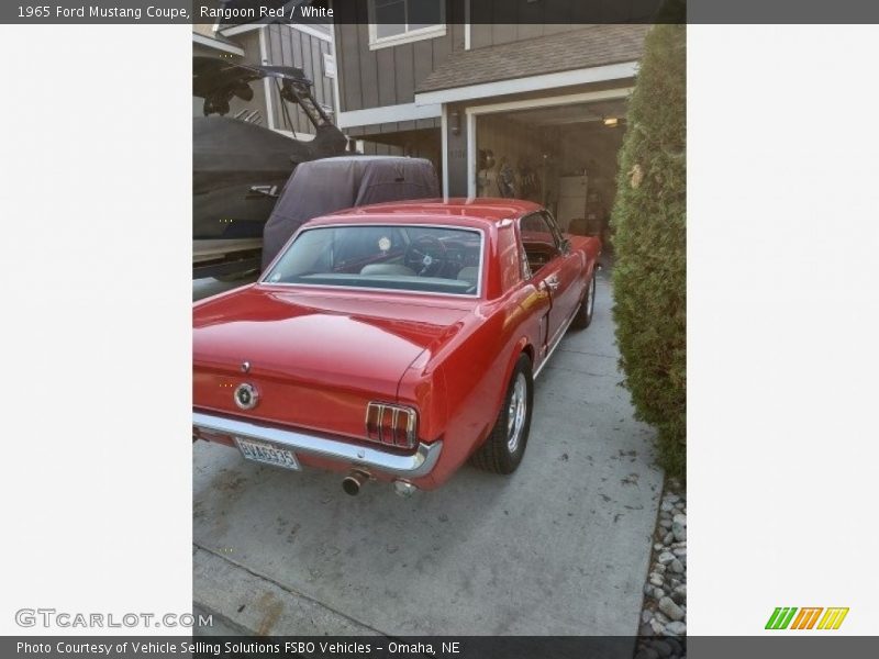 Rangoon Red / White 1965 Ford Mustang Coupe