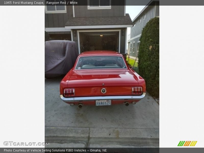 Rangoon Red / White 1965 Ford Mustang Coupe