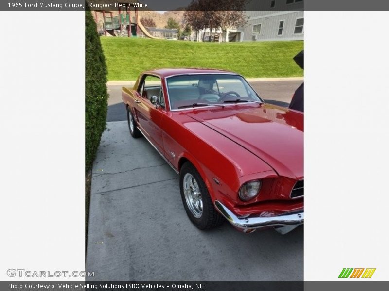 Rangoon Red / White 1965 Ford Mustang Coupe