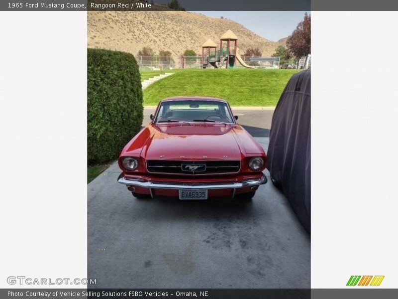 Rangoon Red / White 1965 Ford Mustang Coupe