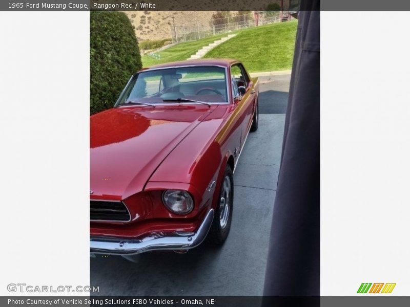 Rangoon Red / White 1965 Ford Mustang Coupe