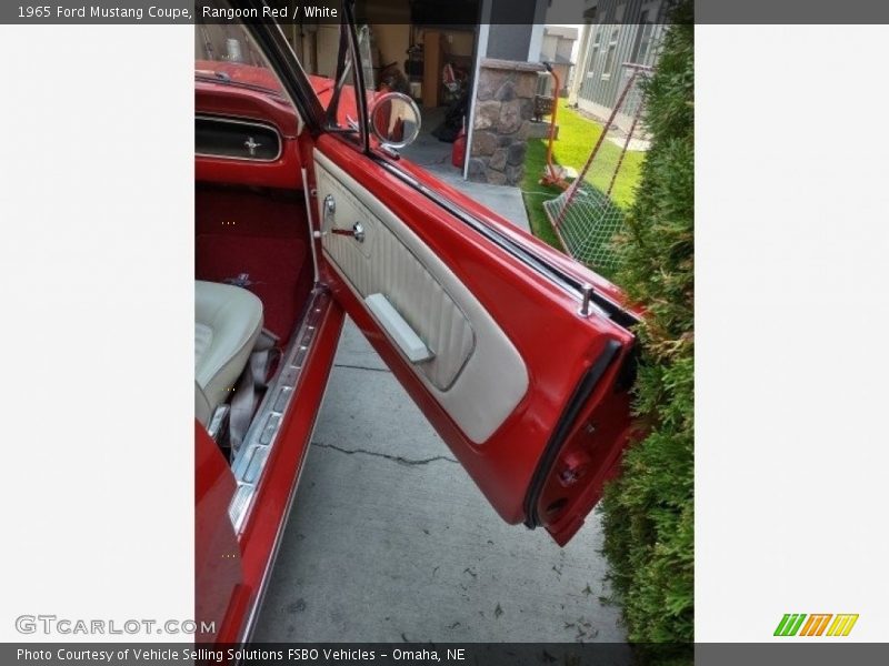 Rangoon Red / White 1965 Ford Mustang Coupe
