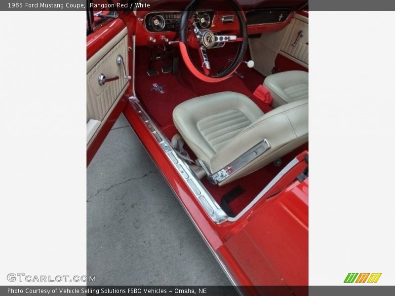 Rangoon Red / White 1965 Ford Mustang Coupe