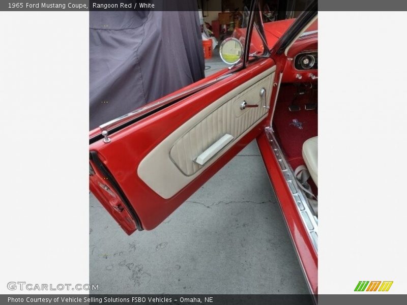 Rangoon Red / White 1965 Ford Mustang Coupe