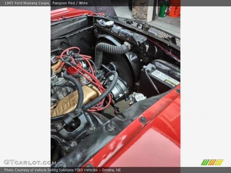 Rangoon Red / White 1965 Ford Mustang Coupe