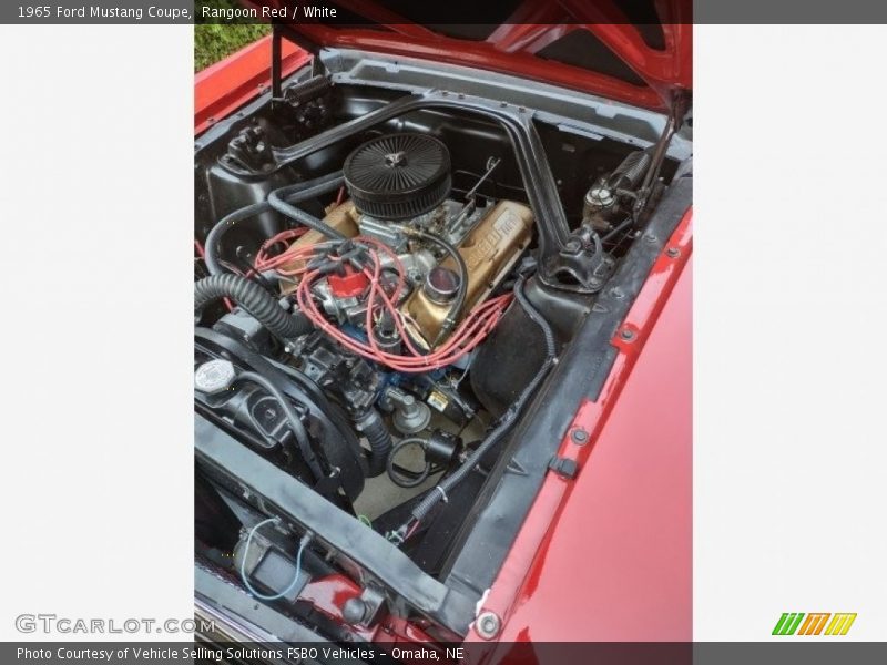 Rangoon Red / White 1965 Ford Mustang Coupe