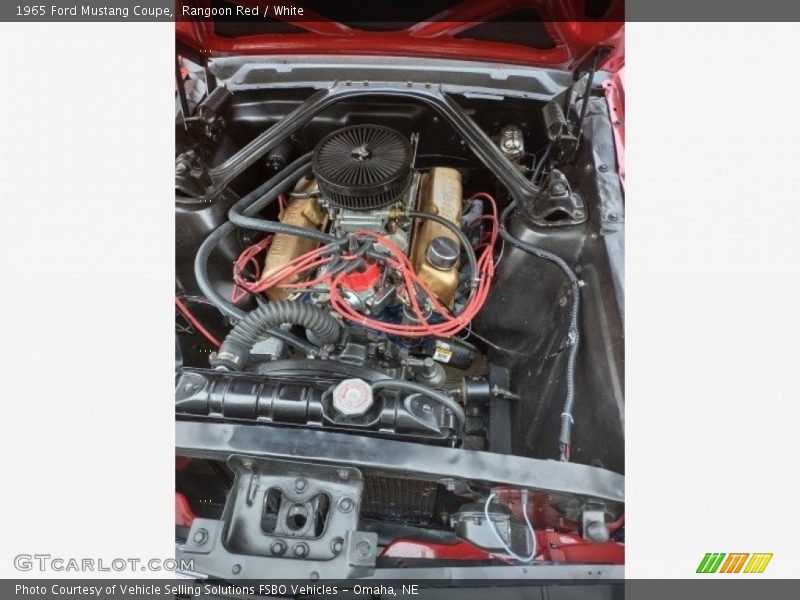 Rangoon Red / White 1965 Ford Mustang Coupe