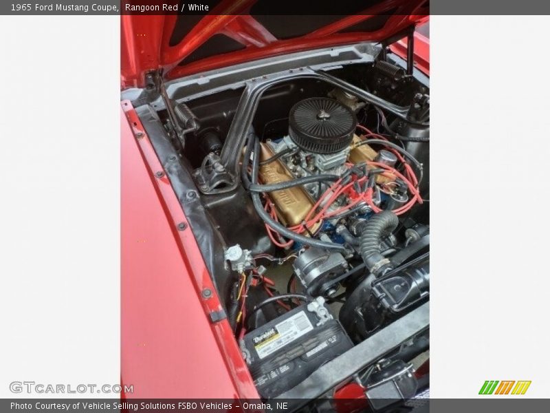 Rangoon Red / White 1965 Ford Mustang Coupe