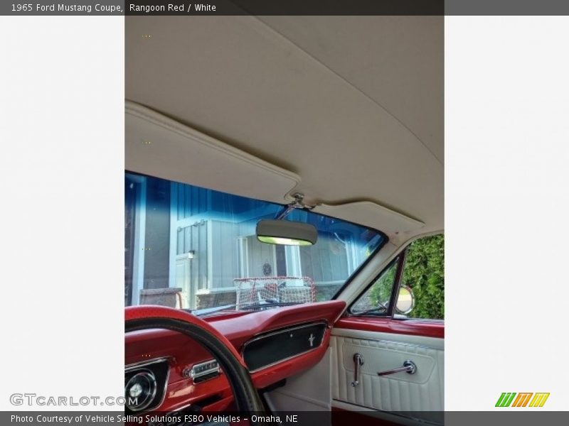 Rangoon Red / White 1965 Ford Mustang Coupe